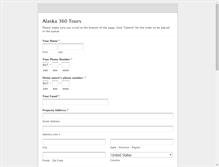 Tablet Screenshot of alaska360tours.com